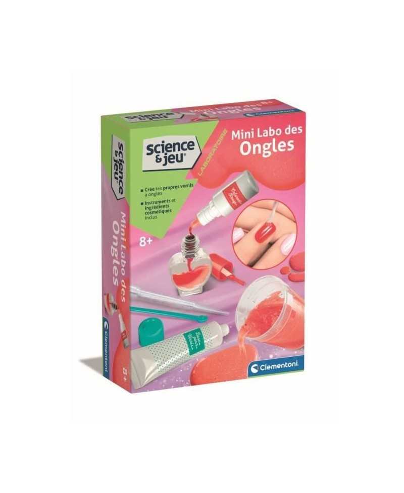 Clementoni - Sciences et Jeu - Mini Labo des ongles - Créer ton propre vernis a ongles - Dés 8 ans