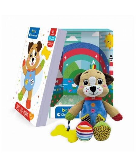 Peluche Chiot - Coffret Cadeau - Clementoni - Des la Naissance