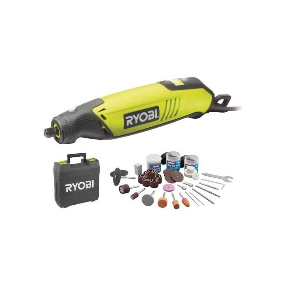 RYOBI - Mini-outil 150 W - 10 000-35 000 tr/min - Livré en coffret av