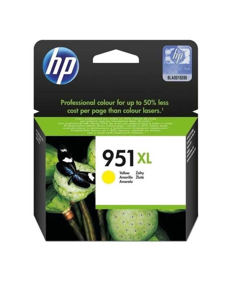 HP 951XL Cartouche d'encre jaune grande capacité authentique (CN048AE) pour HP OfficeJet Pro 251dw/276dw/8100/8600