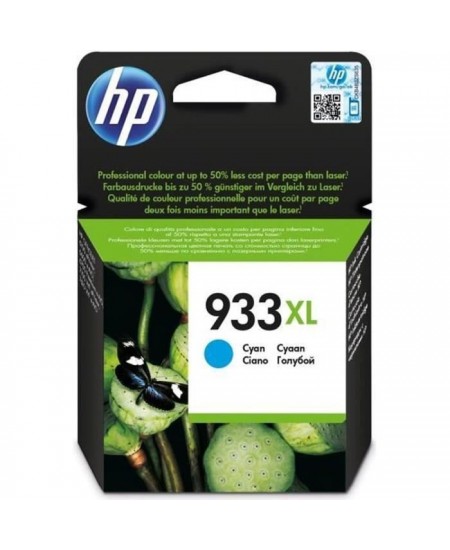 HP 933XL Cartouche d'encre cyan grande capacité authentique (CN054AE) pour HP OfficeJet 6100/6600/6700/7100/7510/7610