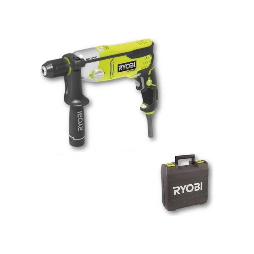 RYOBI - Perceuse a percussion 1 200 W - 1 200-3 000 cp/min - 2 vitesse