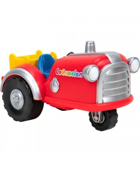 Figurine miniature - BANDAI - CoComelon Tracteur Musical Rouge - Tracteur Musical Et Sa Figurine 7cm - WT0038