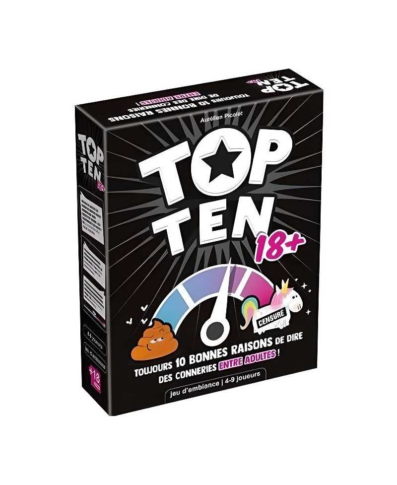 Cocktail Games | Top Ten 18+| Jeu de société | a partir de 14 ans | 4 a 9 joueurs | 30 minutes