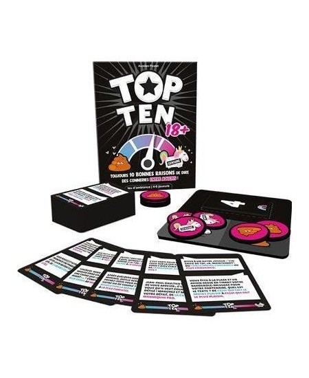 Cocktail Games | Top Ten 18+| Jeu de société | a partir de 14 ans | 4 a 9 joueurs | 30 minutes