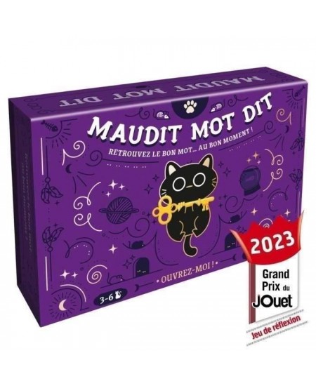 Asmodee - Cocktail Games - Maudit Mot Dit - Jeu de société - Jeu d'ambiance - A partir de 12 Ans - 3 a 6 Joueurs - 30 Min