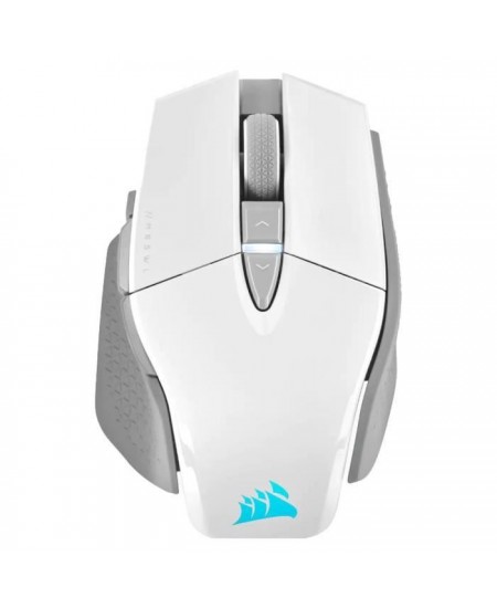 Souris Gaming - Sans fil - CORSAIR - M65 RGB Ultra Wireless - Blanc - (CH-9319511-EU2)