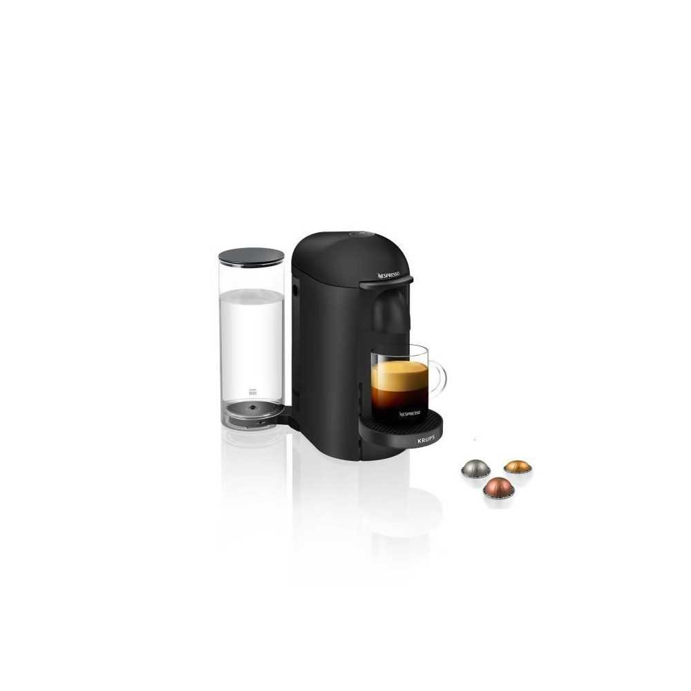 NESPRESSO KRUPS Vertuo Plus Machine a Café, Cafetiere Espresso, Noir