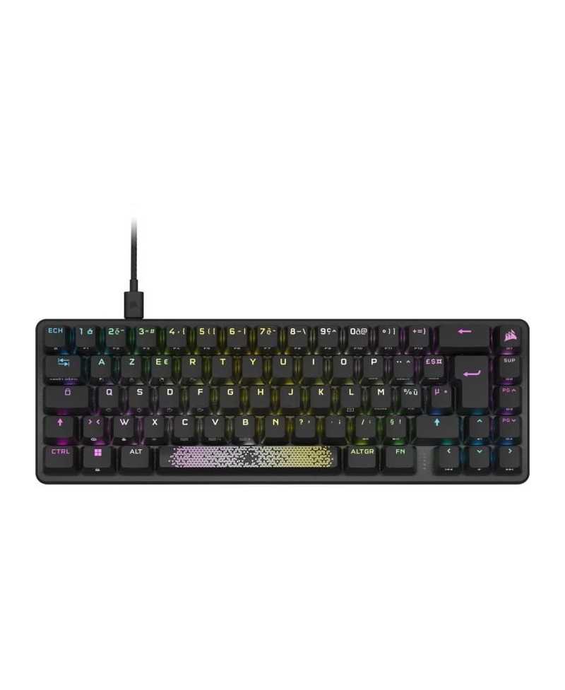 Clavier gaming optique et mécanique - CORSAIR - K65 PRO MINI - Rétroéclaire LED RGB - Switchs CORSAIR OPX - Noir