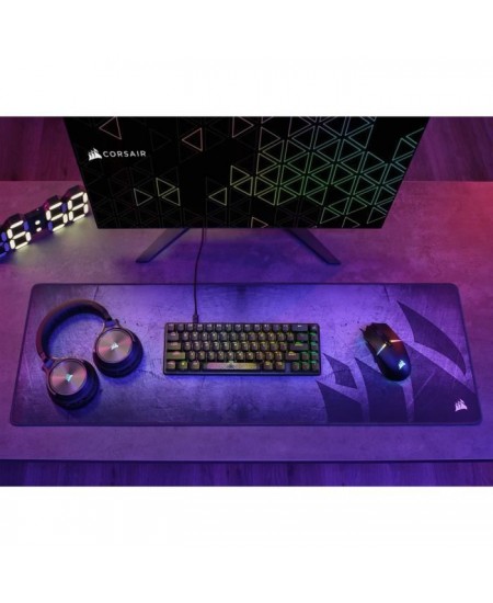 Clavier gaming optique et mécanique - CORSAIR - K65 PRO MINI - Rétroéclaire LED RGB - Switchs CORSAIR OPX - Noir