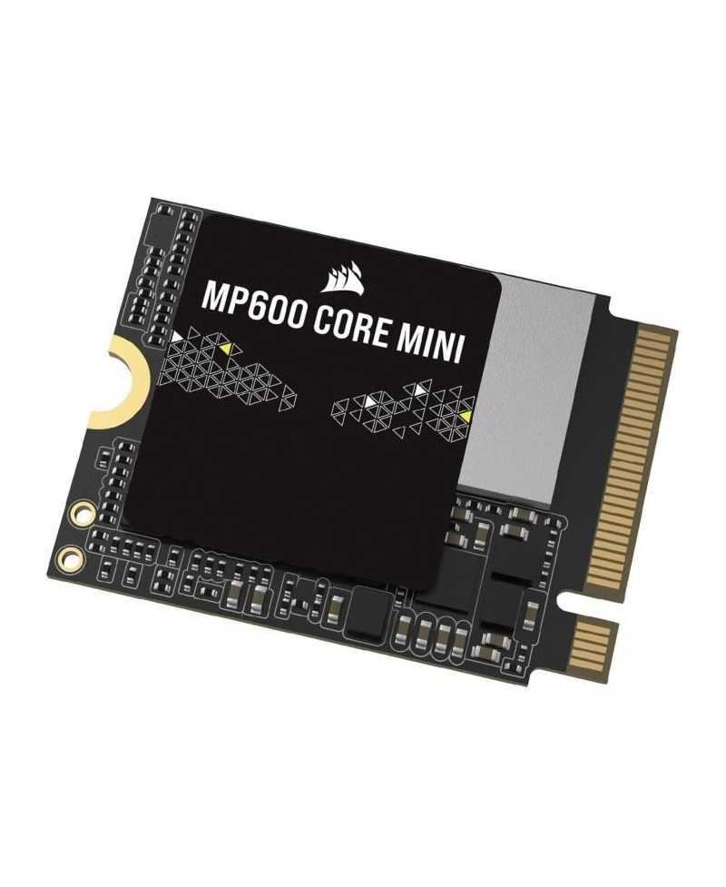 SSD interne - CORSAIR - MP600 Core Mini 1To M.2 NVMe PCIe x4 Gen4 2 SSD - M.2 2230 - Jusqu'a 5.000 Mo/s - Noir