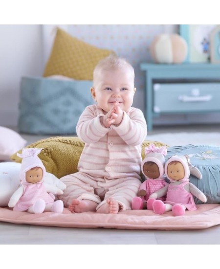 Mon Doudou COROLLE - Miss Rayée Reves d'Etoiles - 25 cm - petite poupée - senteur de vanille - des la naissance