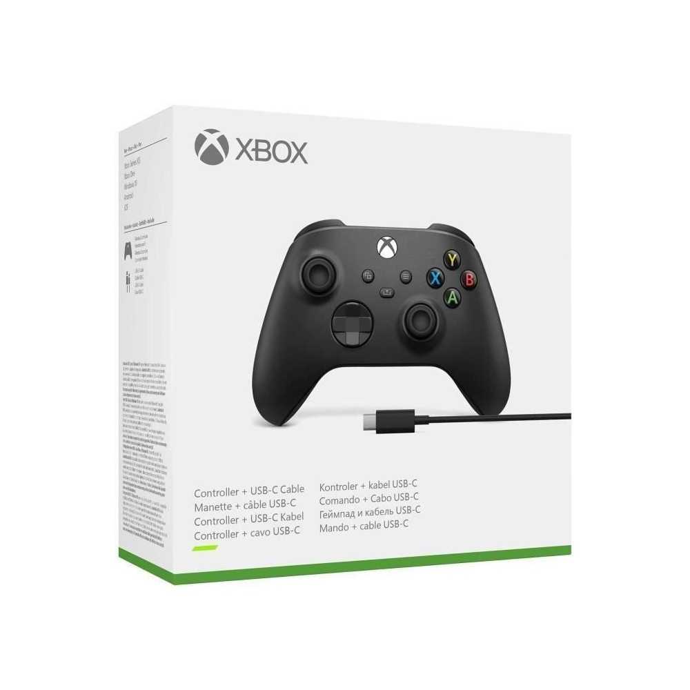 Manette Xbox Sans Fil avec câble pour PC