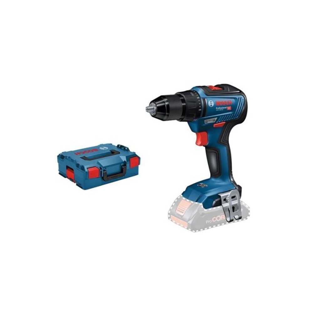 Perceuse-visseuse a percussion 18V GSB 18V-55 (sans batterie ni chargeur) + coffret L-Boxx - BOSCH - 06019H5303