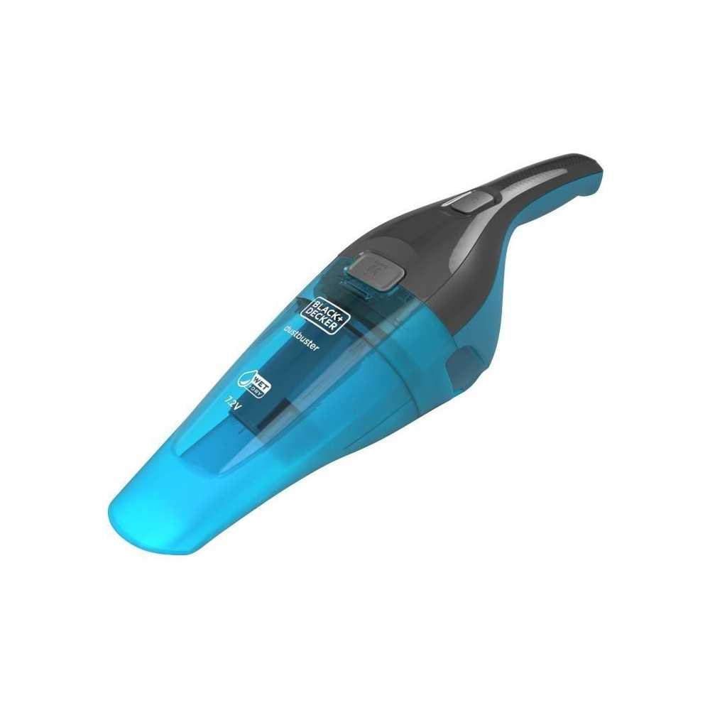 Aspirateur a main BLACK+DECKER WDC215WA-QW Dustbuster Lithium Eau et poussiere 7,2V sans fil - Bleu