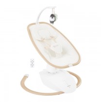 Babymoov Balancelle Bébé Swoon Hoop - Télécommande incluse, Ultra Confort, Design Épuré, Assise Rotative 90°, Arche de je