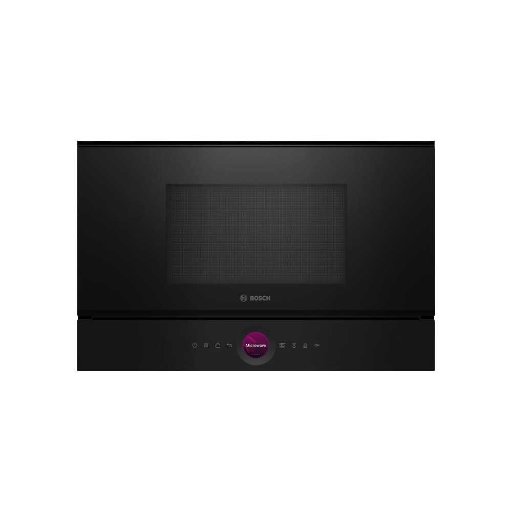 Micro-ondes simple Encastrable - BOSCH SER8 - BFL7221B1 Noir - Vol four: 21l - 1 mode de cuisson - H382xL594xP318mm