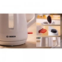 Bouilloire - BOSCH - TWK1M121 MyMoment - Blanche - capacité 1,7L - base 360° - rangement du cordon -3 sécurités automatiques