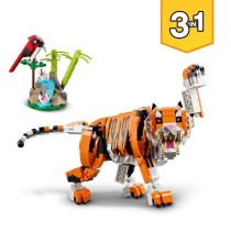 LEGO 31129 Creator 3-en-1 Sa Majesté le Tigre, Jouet et Figurine Anim