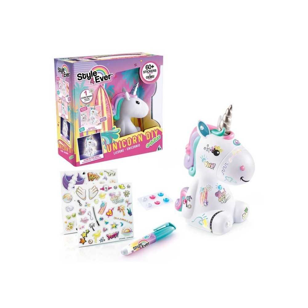 Licorne a décorer - CANAL TOYS - STYLE 4 EVER - Fille - Brille dans le noir