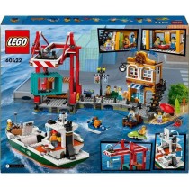 LEGO City 60422 Le port et le navire marchand, jouet de construction a