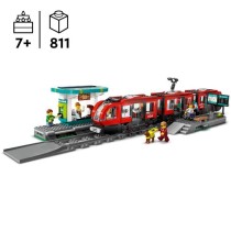 LEGO City 60423 Le tramway et la station du centre-ville, véhicule po