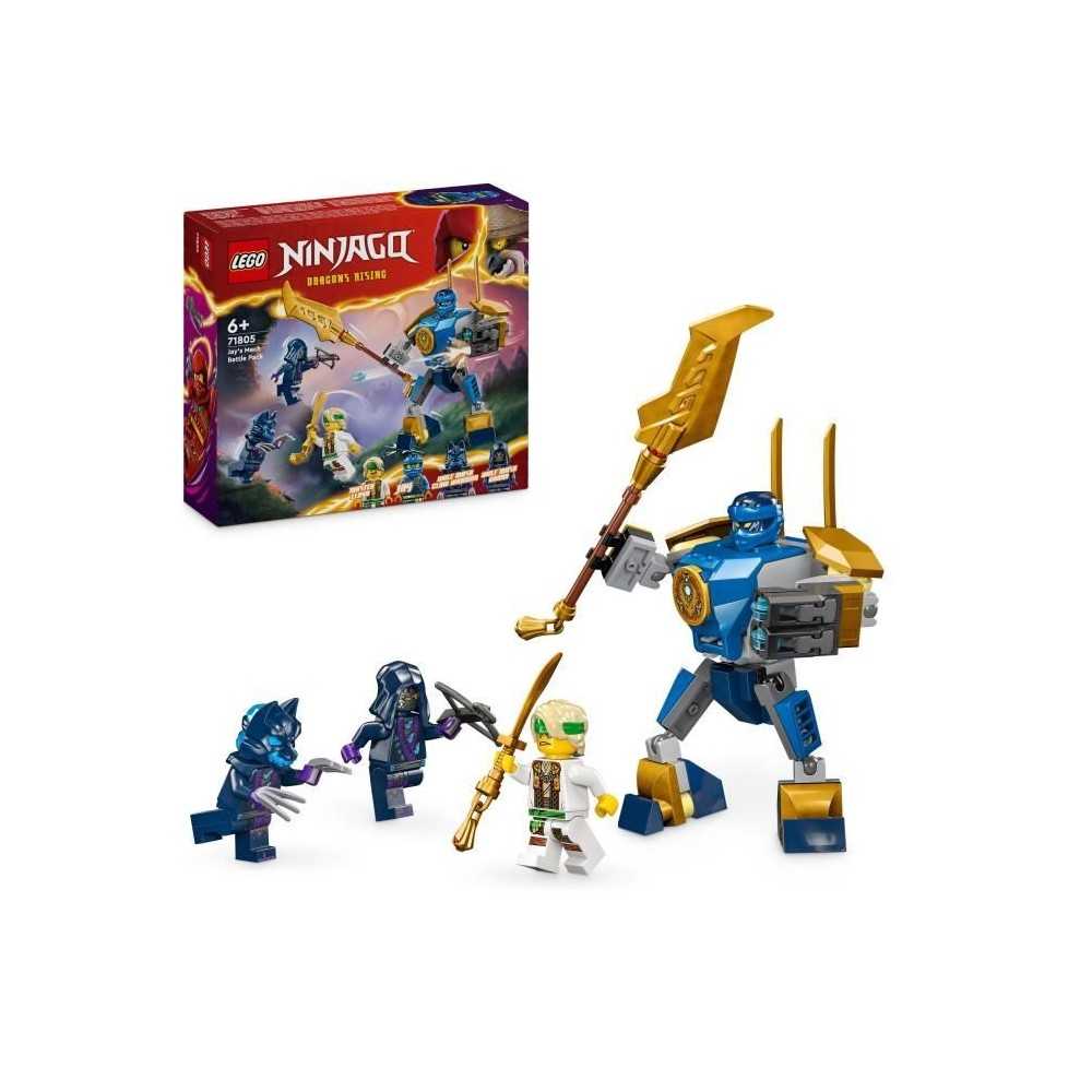 LEGO 71805 NINJAGO Pack de Combat : le Robot de Jay, Jouet de Ninja po