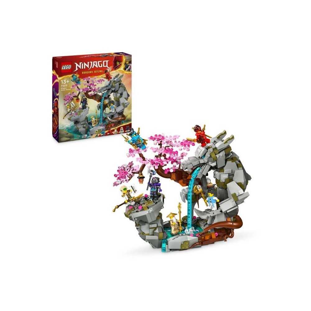 LEGO NINJAGO 71819 Le Sanctuaire de la Roche du Dragon, Jouet de Ninja