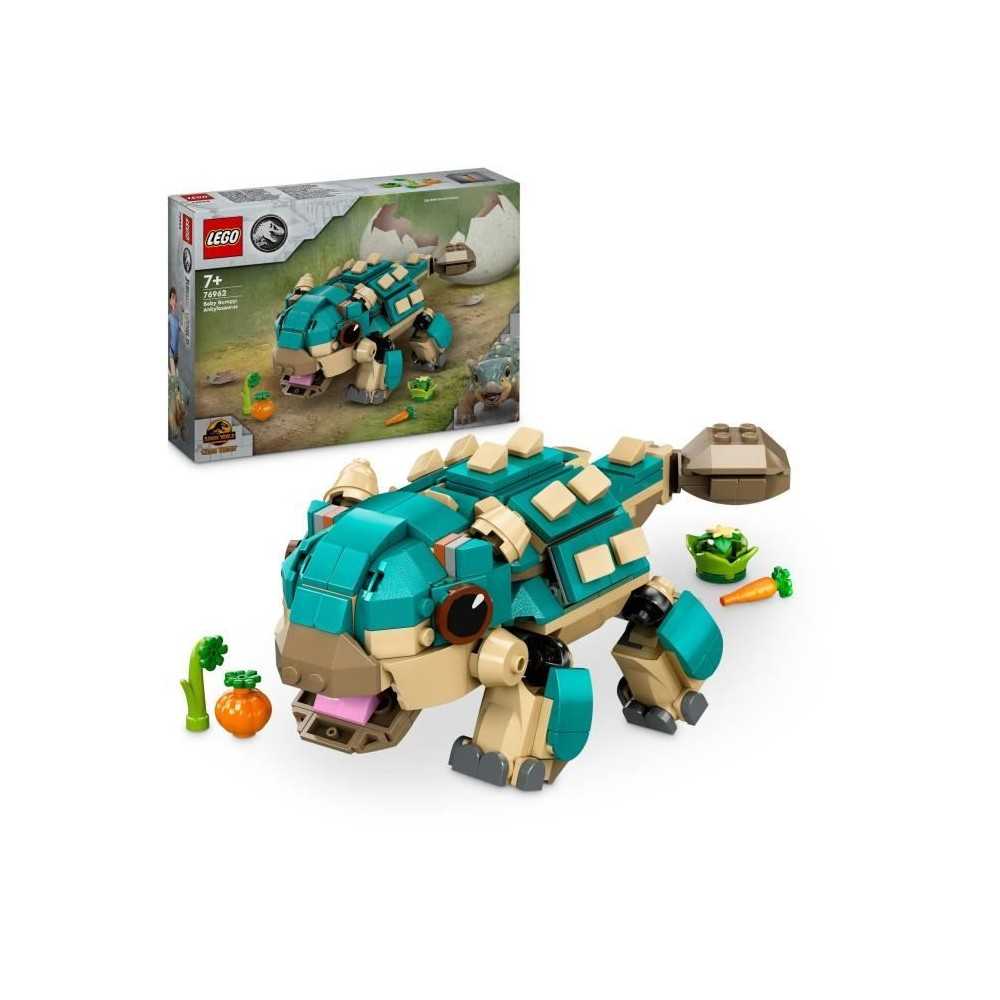 LEGO Jurassic World 76962 Bébé Bumpy, l'ankylosaure - Pour les fans