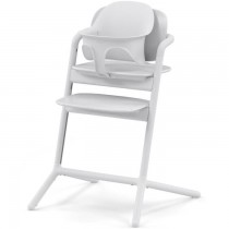 CYBEX - Chaise haute évolutive - Pack 3 en 1 - LEMO 2 - Blanc - Réglable en hauteur et en profondeur - Set bébé inclus