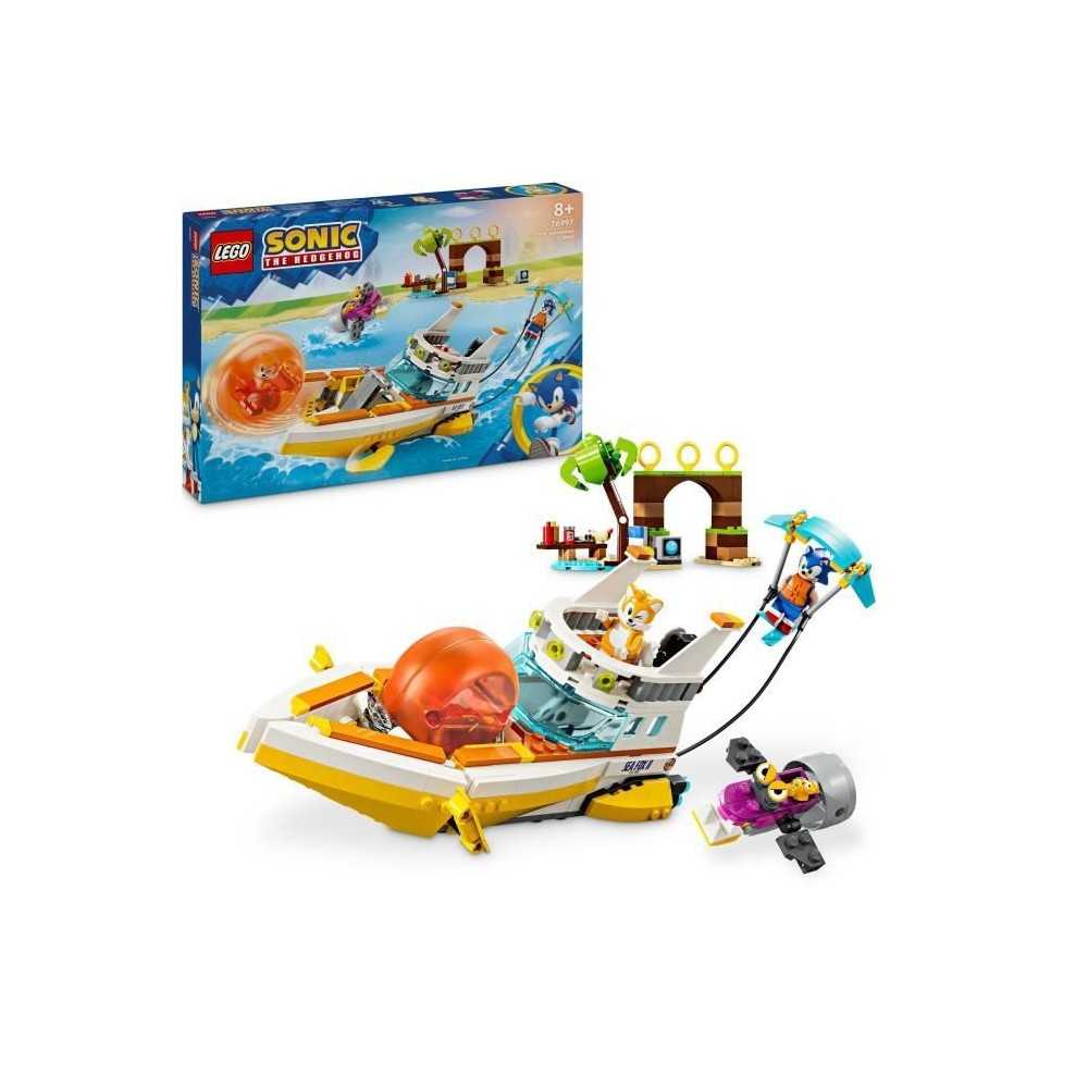 LEGO Sonic the Hedgehog 76997 Le bateau d'aventures de Tails, Jouet in