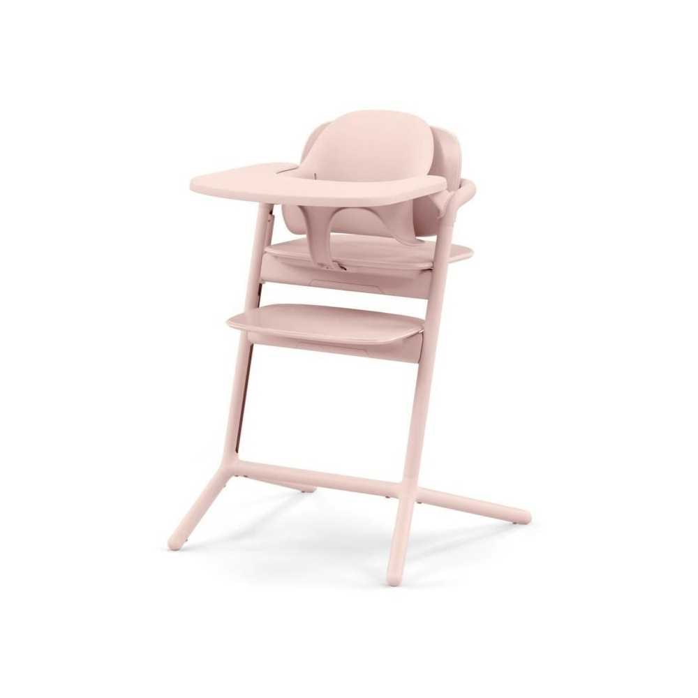 CYBEX - Chaise haute évolutive - Pack 3 en 1 - LEMO 2 - Rose - Réglable en hauteur et en profondeur - Set bébé inclus