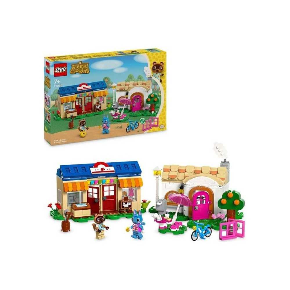 LEGO Animal Crossing 77050 Boutique Nook et Maison de Rosie, Set de Co