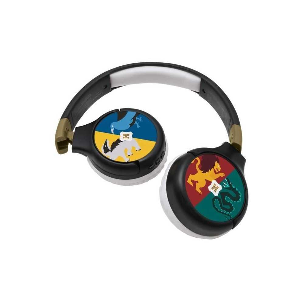 HARRY POTTER - Casque 2 en 1 Bluetooth - Filaire confortable et pliabl