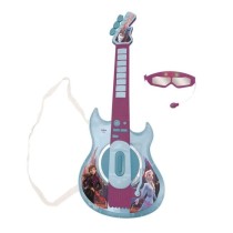 Guitare électronique lumineuse avec lunettes équipées d'un micro -