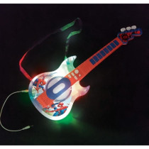 Guitare électronique lumineuse avec lunettes équipées d'un micro -