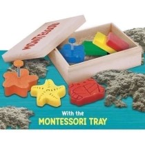 Kit Montessori tactile avec sable cinétique et moules - LISCIANI -