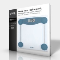 LIVOO DOM426B - Pese-personne électronique - Plateau en verre trempé