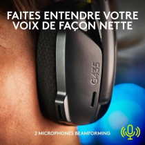 Casque gamer - Sans fil - Logitech G - G435 Lightspeed - Avec micro -