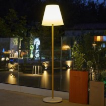 Lampadaire solaire et rechargeable - LUMISKY - STANDY WOOD SOLAR - H15