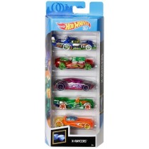 Coffret de 5 voitures Hot Wheels - Modele aléatoire - 400+ modeles -