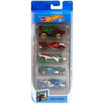 Coffret de 5 voitures Hot Wheels - Modele aléatoire - 400+ modeles -