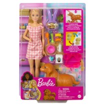 Barbie - Coffret naissance des chiots - Poupée mannequin - Des 3 ans