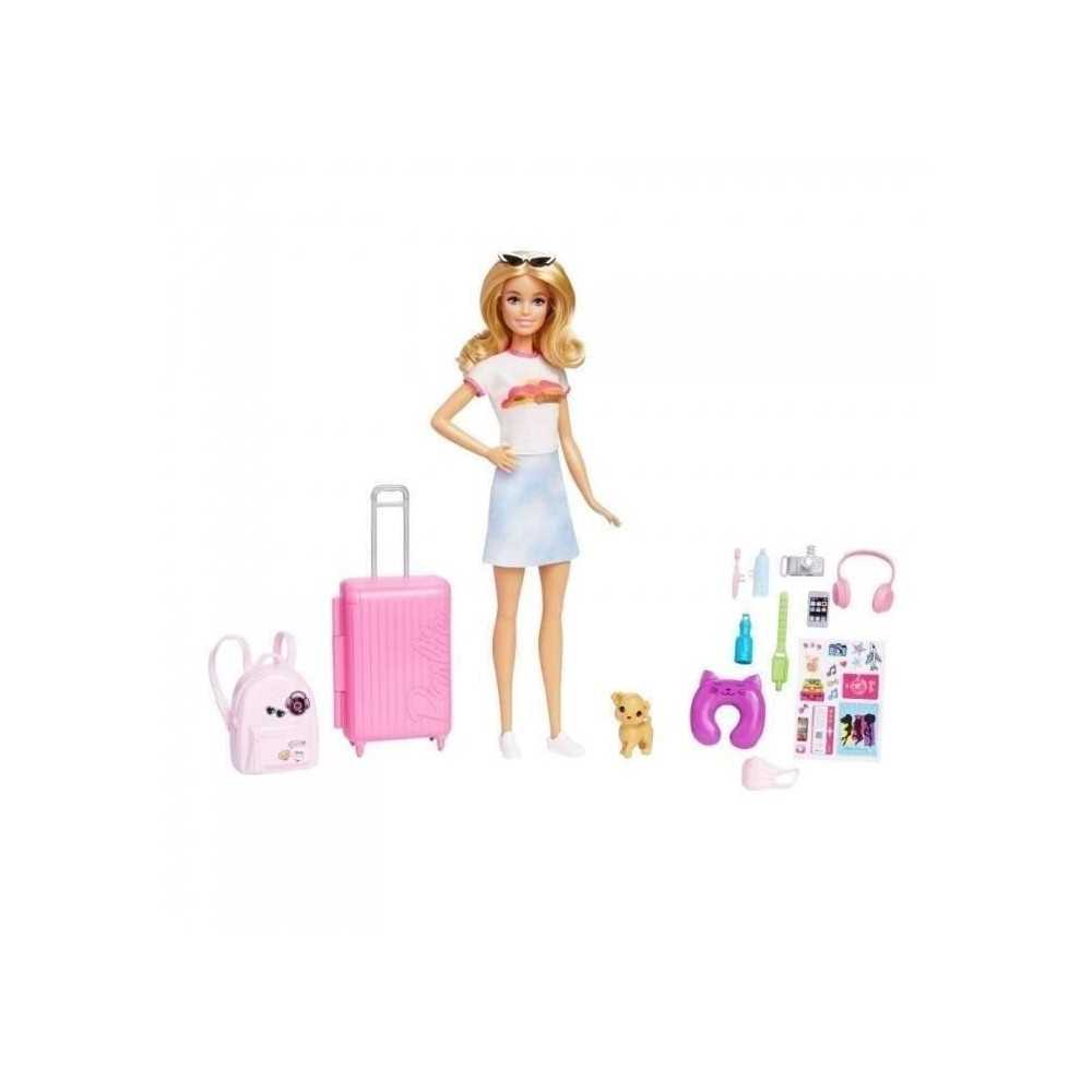 Barbie-Barbie en Voyage-Coffret avec chiot et accessoires HJY18