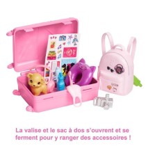 Barbie-Barbie en Voyage-Coffret avec chiot et accessoires HJY18