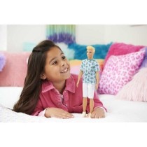 Barbie-Ken Fashionistas-Poupée blonde avec t-shirt cactus HJT10