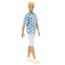 Barbie-Ken Fashionistas-Poupée blonde avec t-shirt cactus HJT10