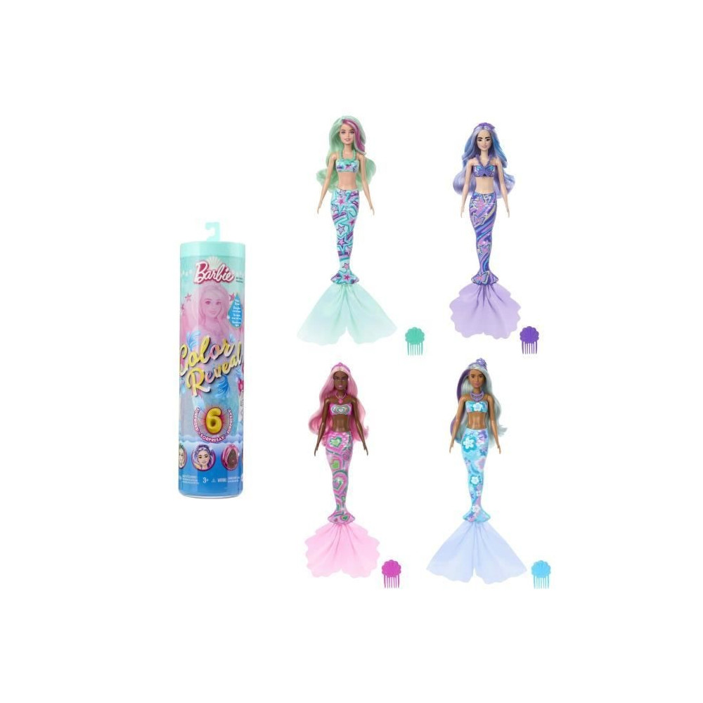 Barbie-Poupée Barbie Color Reveal-Assortiment HRK12