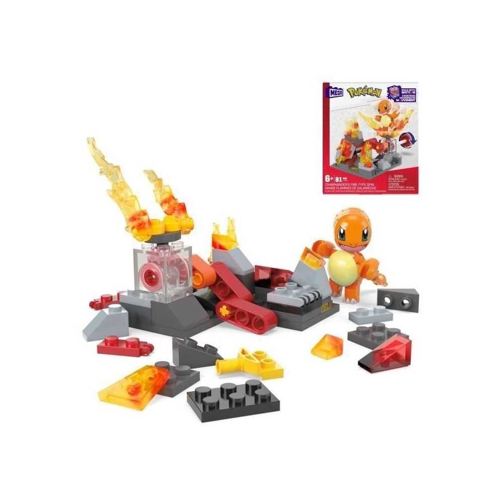 MEGA-Pokémon-Danse Flammes de Salameche-Coffret a construire (81 pcs