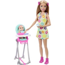 Barbie Skipper Coffret Babysitters Inc, 1 poupée, 1 bébé, accesso